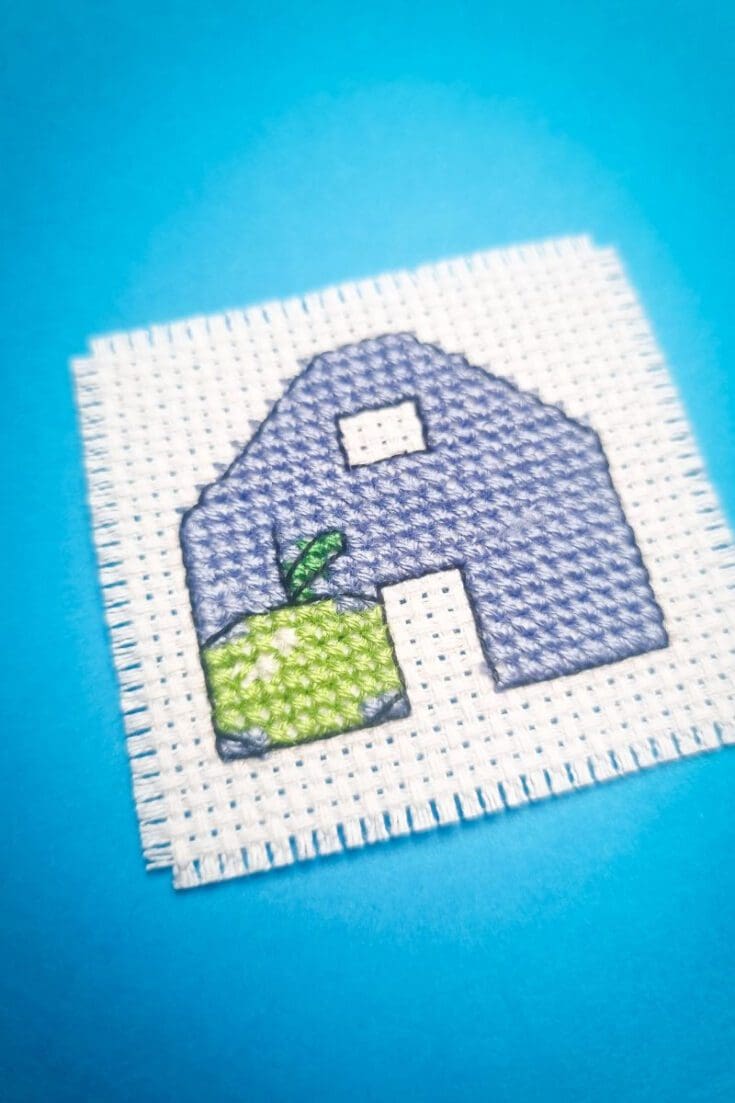Image for A is for Apple Free Cross Stitch Pattern