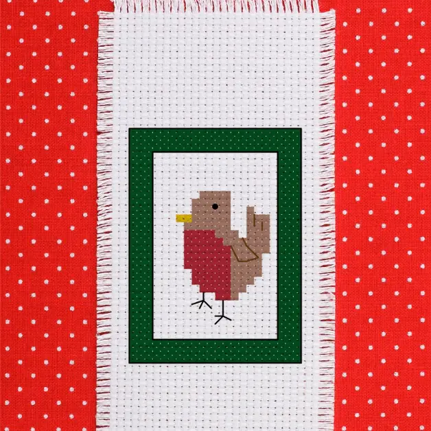 Image for Free mini Robin cross stitch
