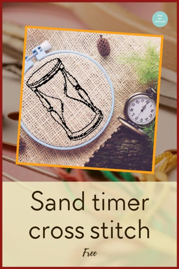 Image for Free cross stitch sand timer PDF pattern
