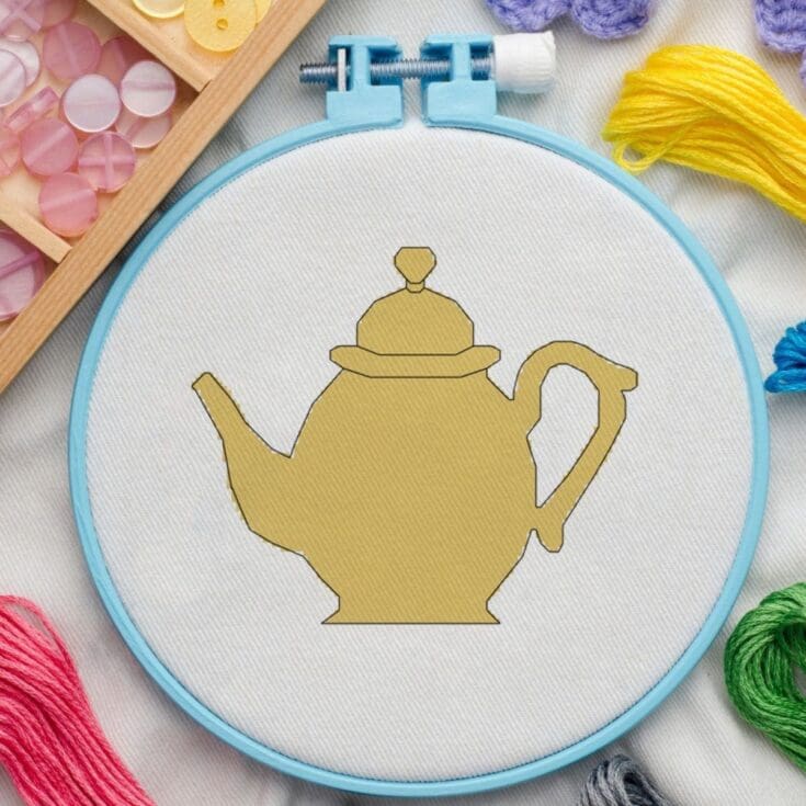 Image for Coffee pot Free cross stitch pattern