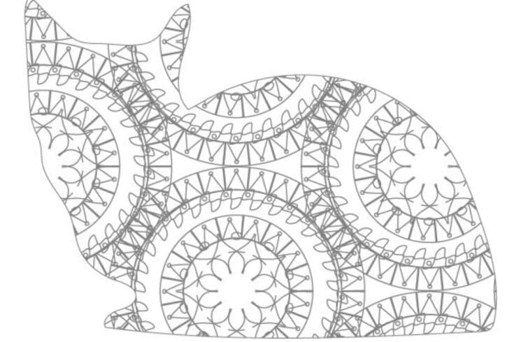Image for cat mandala colouring pages (10 free)