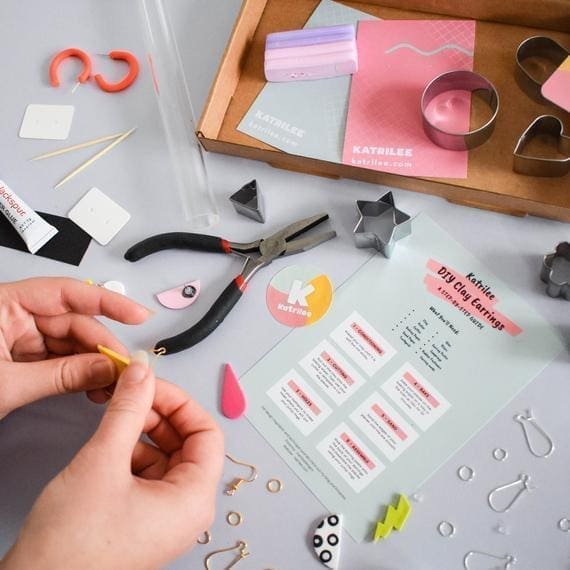 Image for DIY Polymer Clay Earring Kit Make Your Own Earrings 
