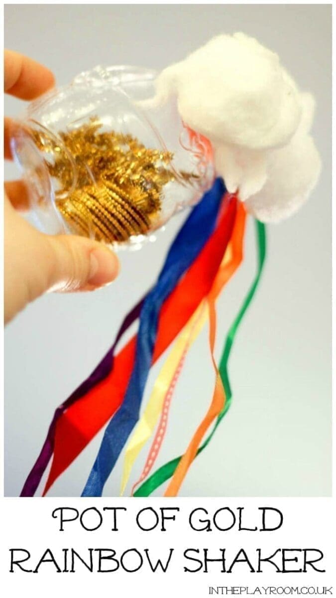 Image for Pot of Gold Rainbow Shaker for Sensory Play