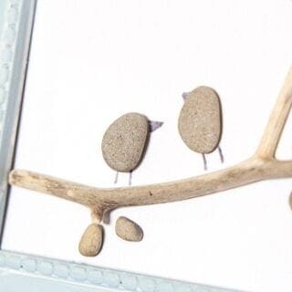 Image for Pebble Art: create your own DIY pebble art birds on a branch!