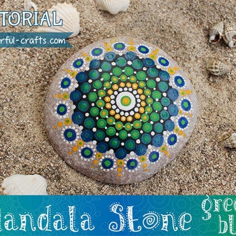 Image for Mandala Stone Tutorial – green blue