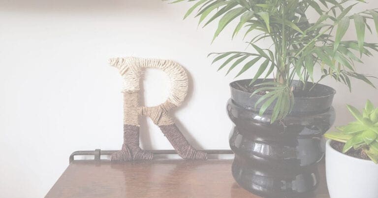 Easy Ombre twine letters