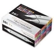 Image for Spectrum Noir Illustrator Dual Tip Brush Marker Pen Set Box Colour Essentials | Pack of 36