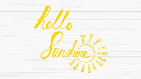 Image for Hello Sunshine SVG and PNG Cut File | Etsy