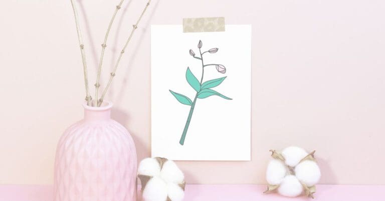 Orchid flower SVG (free)
