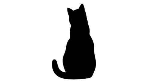 Image for Cat Silhouette from Behind SVG Cut file by Creative Fabrica Crafts · Creative Fabrica