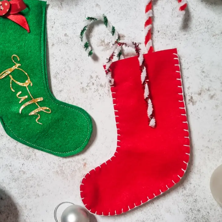 Create your own festive felt stockings (Free Template)