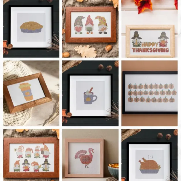 Free Thanksgiving cross stitch patterns