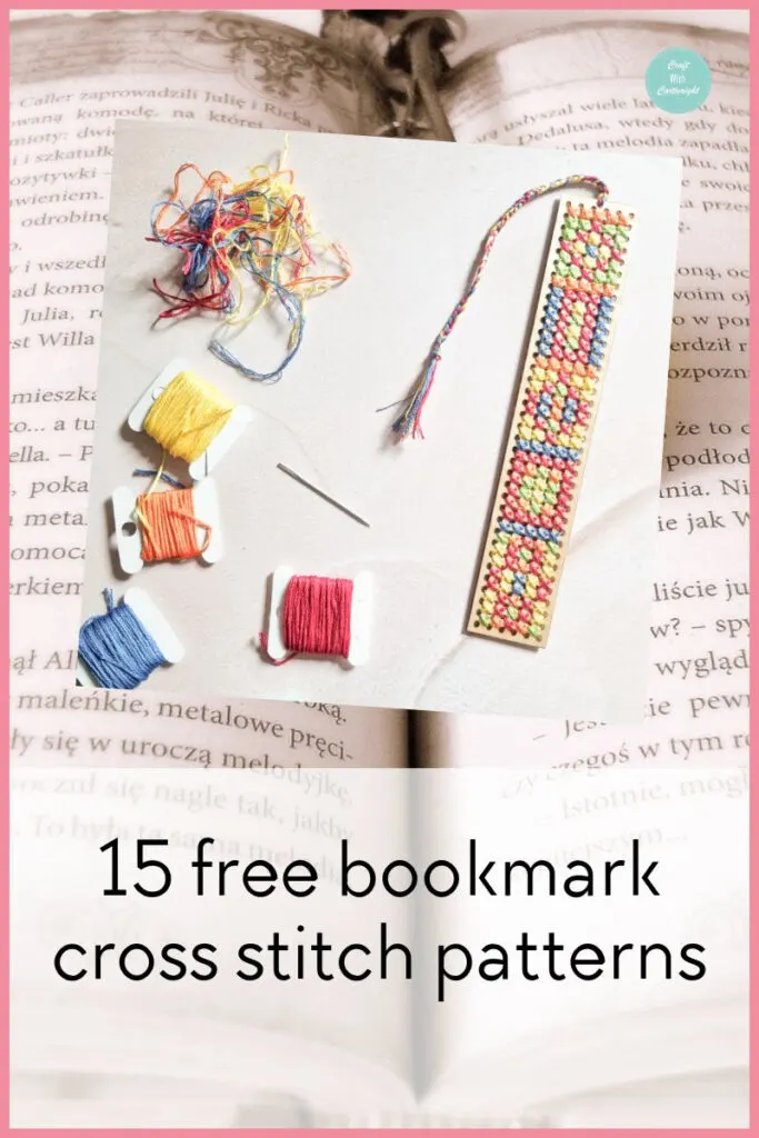 6 Sets Cross Stitch Bookmark Kit, With Flower Pattern Printed Embroidery  Bookmark, Including Instructions, Suitable For Beginners