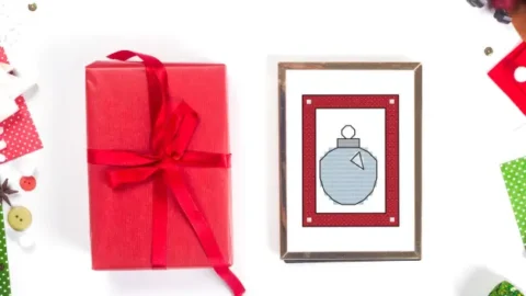 Image for Mini Christmas Bauble cross stitch (free)