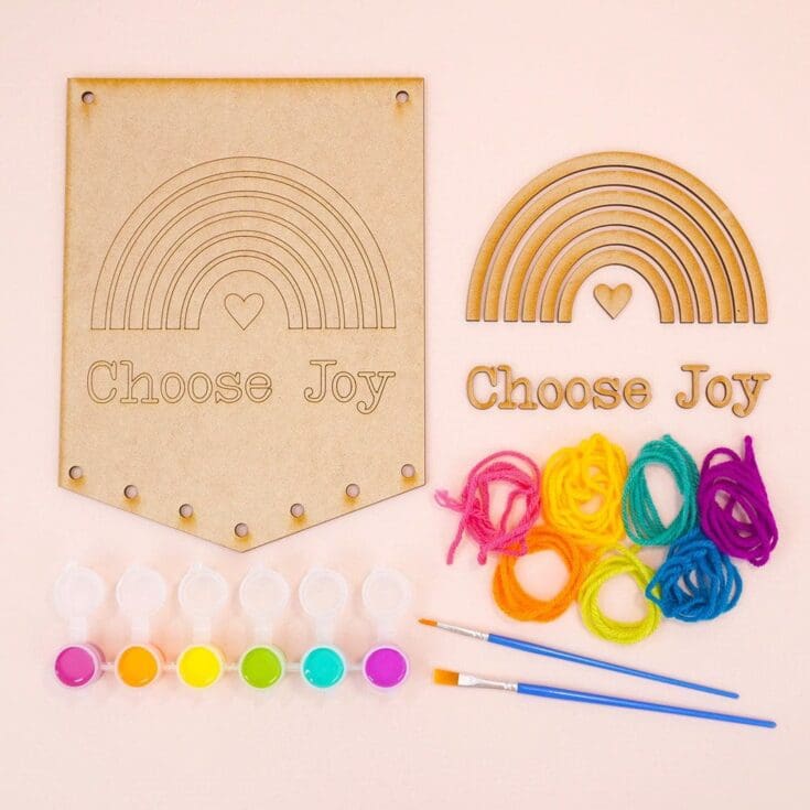 Image for DIY Rainbow Wall Hanging Craft Kit