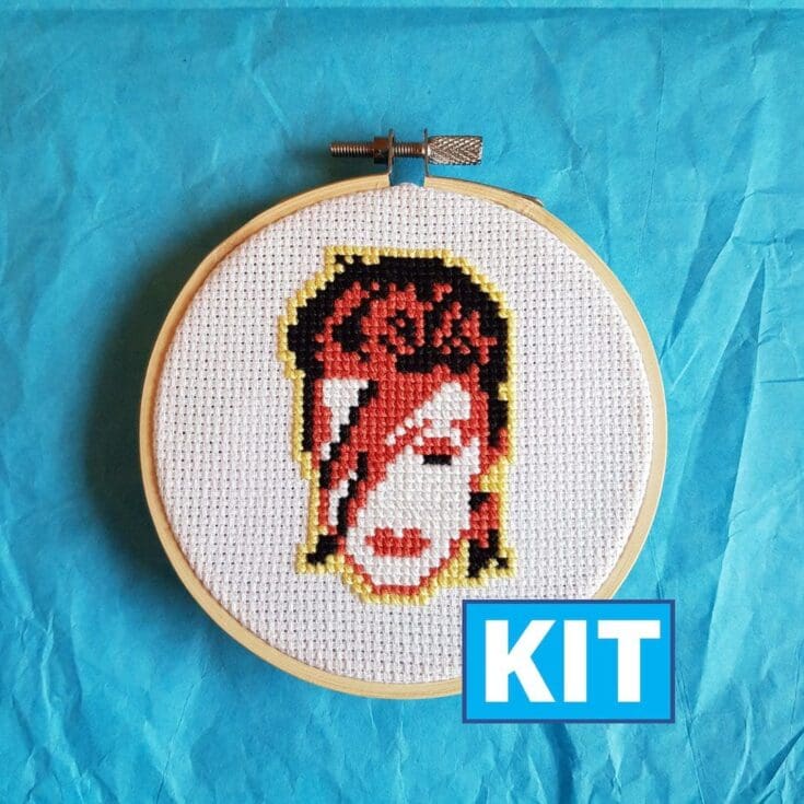 Image for Bowie Cross Stitch Kit - Etsy UK