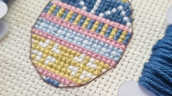 Image for Free Easter egg cross stitch pattern