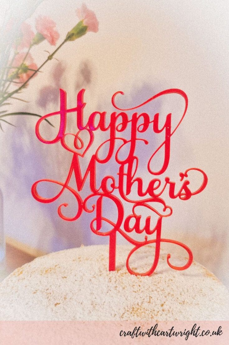 How to make a Mothers day cake topper