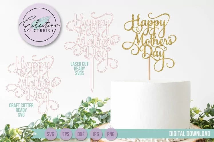 Happy Mother's Day Cake Topper 