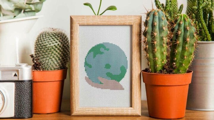 Image for Care for the Earth cross stitch pattern