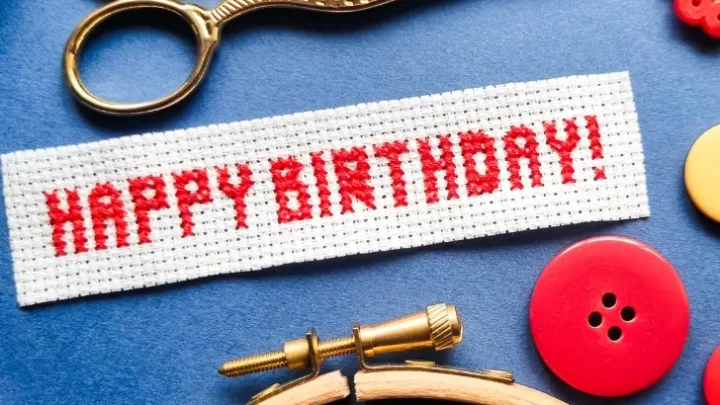 Image for Free Happy Birthday cross stitch pattern