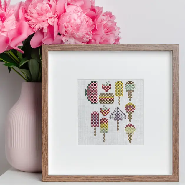FREE Summer treats cross stitch pattern