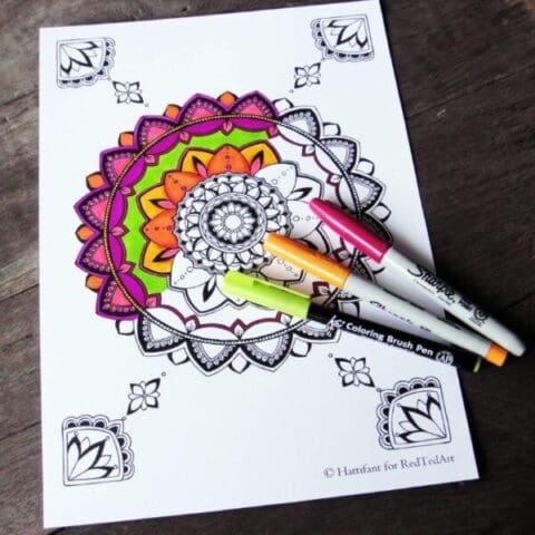 Image for Meaningful Mandala Coloring Pages for Grown Ups