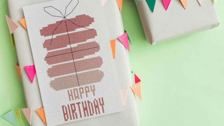 Image for Ombre birthday presents cross stitch pattern