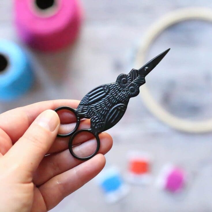 Image for Black Owl Embroidery Scissors Small Embroidery Scissors - Etsy UK