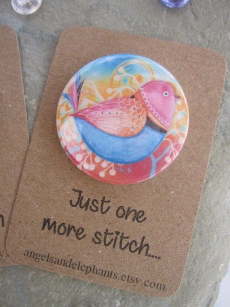 Image for Needle Minder Magnetic Bird Cross Stitch Sewing - Etsy UK
