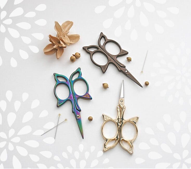 Image for Butterfly Embroidery Scissors Small Scissors Gold Butterfly - Etsy UK