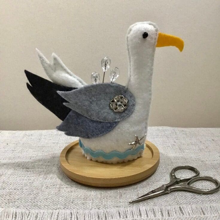 Image for Seagull Pincushion / Handmade Felt Pin Cushion - Etsy UK
