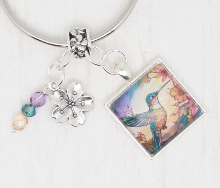 Image for Hummingbird Floss Ring / Thread Drop/ Thread Keeper for Cross - Etsy UK