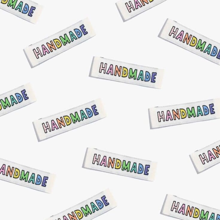 Image for Handmade Rainbow 6 Sew-in Labels by Kylie and the Machine - Etsy UK