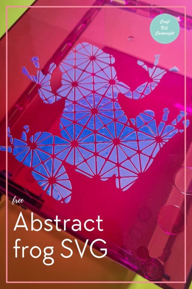 Abstract frog SVG (free) - Craft with Cartwright