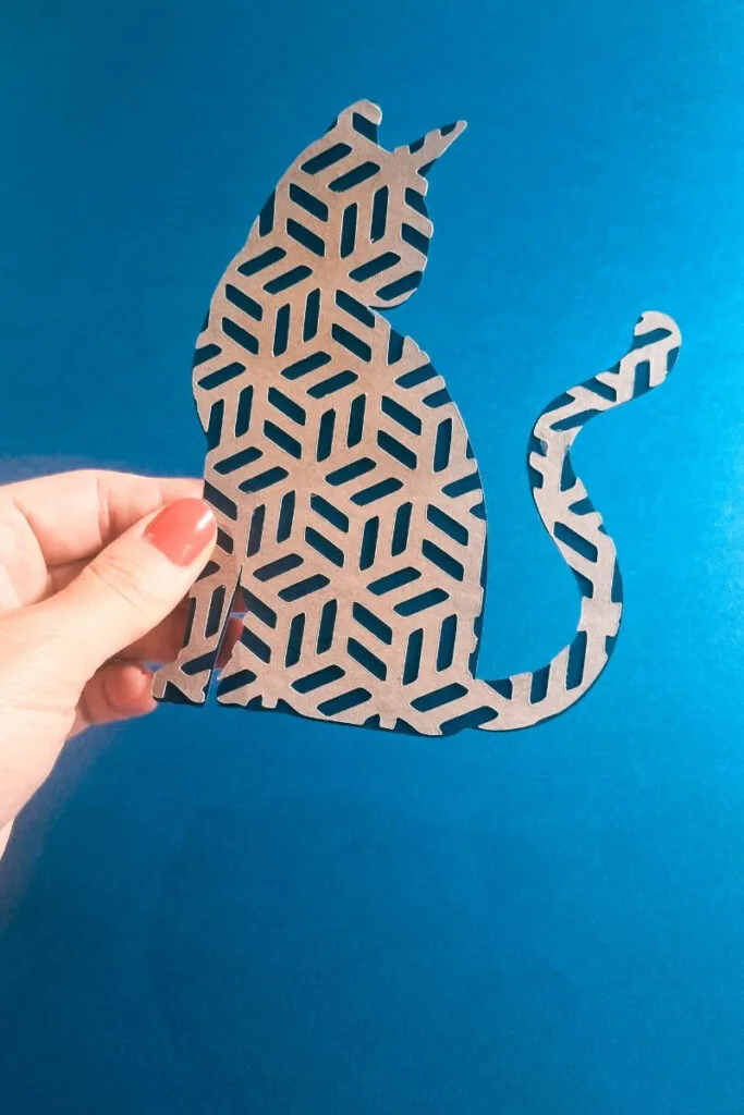 Paper Cut From File Cubist cat paper cut file (free) - Craft with Cartwright
