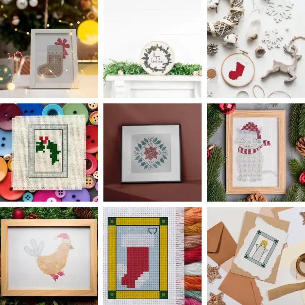 Free Cross stitch Christmas pattern collection