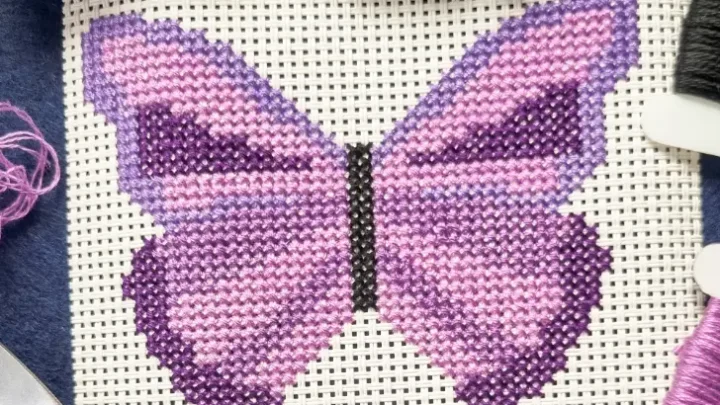 Image for Free simple butterfly cross stitch