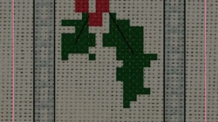 Image for Free Holly cross stitch pattern