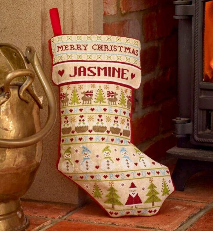 Image for Snowman Christmas Stocking Cross Stitch Kit