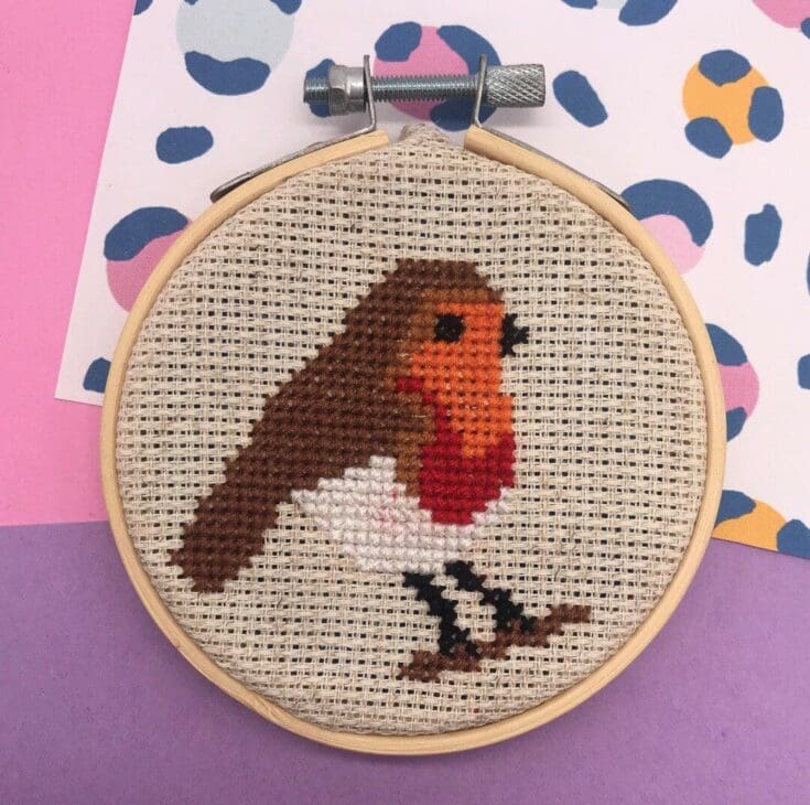 Image for Robin Mini Cross Stitch Kit