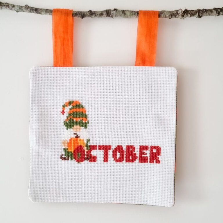 cross stitch wall hanging