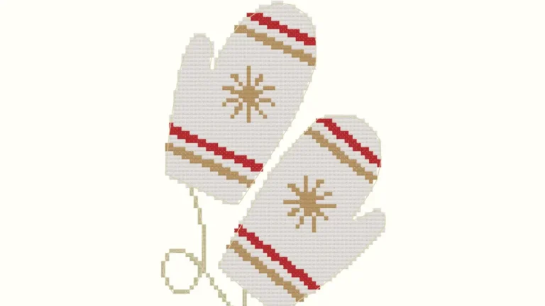 FREE Winter mittens cross stitch pattern *updated