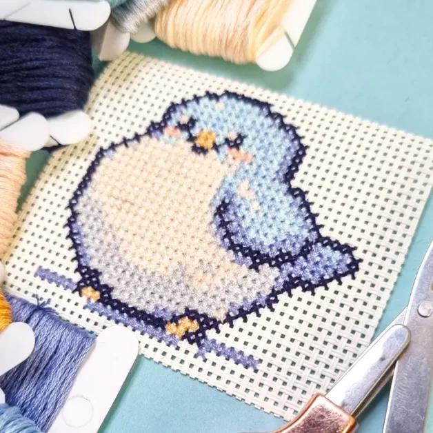 Free Blue Bird cross stitch pattern