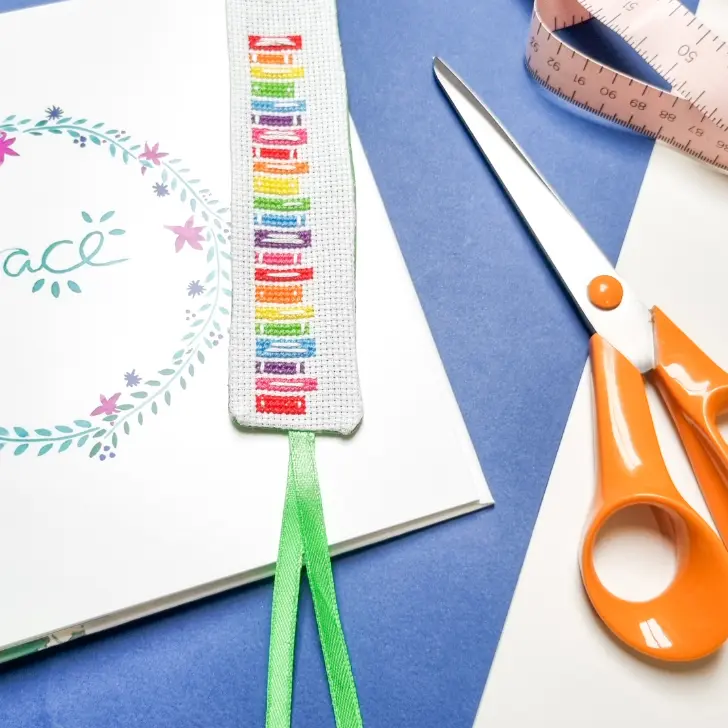 Make a cross stitch bookmark