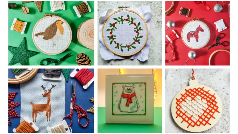 Free Christmas cross stitch pattern library