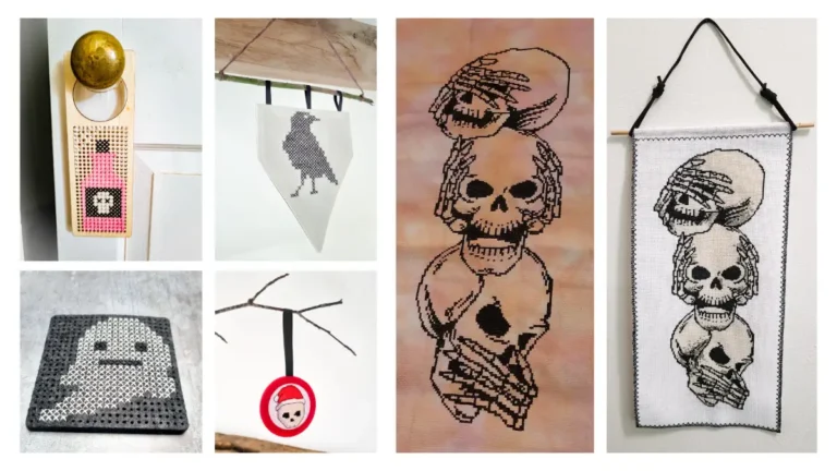 Free Halloween cross stitch pattern library