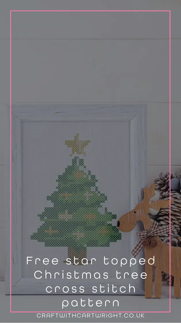 Free star topped Christmas tree cross stitch pattern - Craft with ...