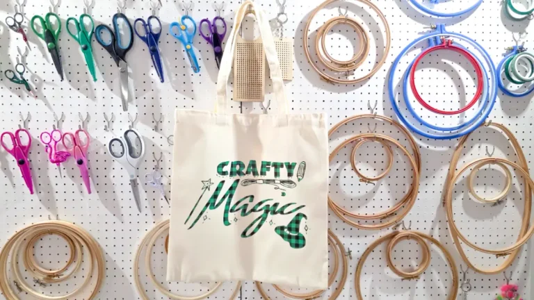 How to use patterned HTV to make a Halloween Tote